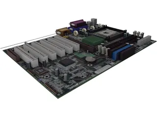 Motherboard 3D Model preview