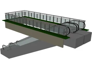 Escalator 3D Model preview