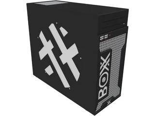 CPU Desktop Computer 3D Model preview
