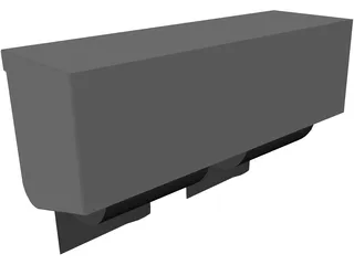 Toilet Paper Box 3D Model preview