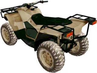 Quad 3D Model preview