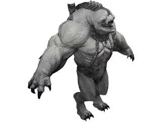 Saddle Beast 3D Model preview