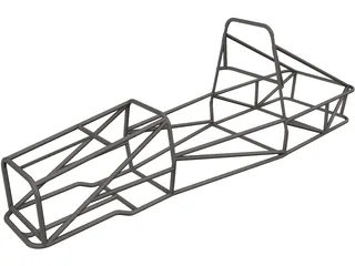 UNR Formula SAE 2014 Chassis 3D Model preview