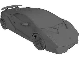 Lamborghini Sesto Elemento 3D Model preview