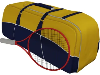 Racket Bag 3D Model preview
