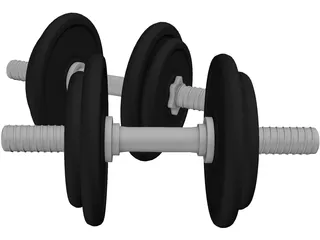 Dumbbell 3D Model preview