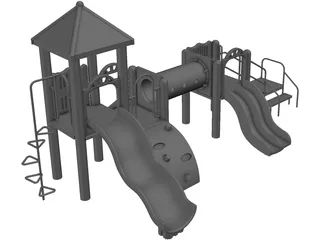 Children Playground 3D Model preview
