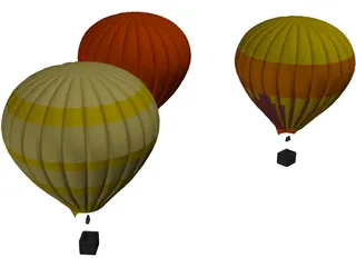 Balloons 3D Model preview