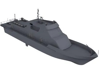 Coast Guard Patrol Boat 3D Model preview