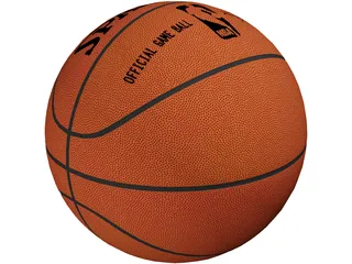 NBA Spalding Basketball Ball 3D Model preview
