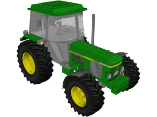 Tractor John Deere 1640 3D Model preview