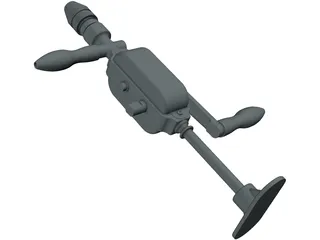 Hand Drill 3D Model preview