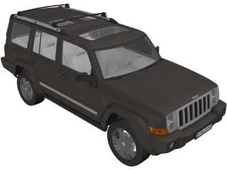 Jeep Commander (2007) 3D Model preview