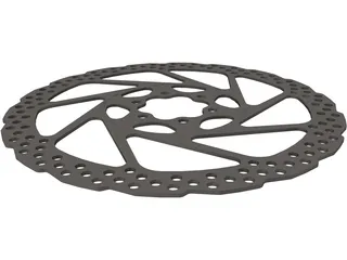 Brake Disc Shimano 180 3D Model preview