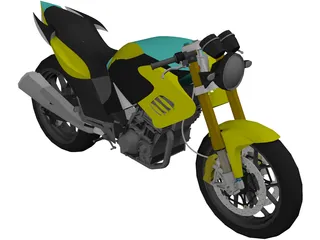 Honda Tiger Revo 200 3D Model preview