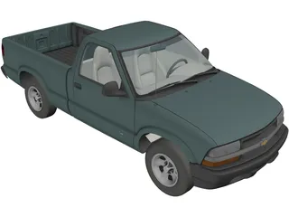 Chevrolet S10 Pickup 3D Model preview