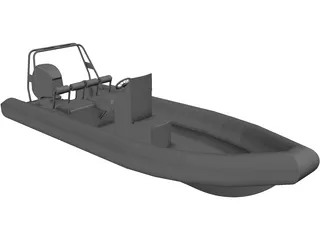 Raptor Rigid Inflatable Boat (Rib) 6.95m 3D Model preview