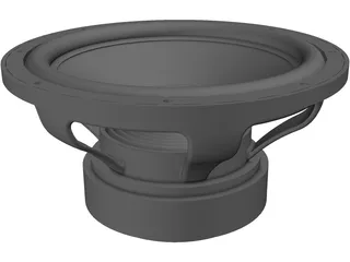 Subwoofer Bass Driver 12 inch 3D Model preview