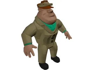 Al Character Safari Theme 3D Model preview