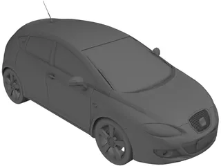 Seat Leon 3D Model preview