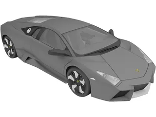 Lamborghini Reventon (2008) 3D Model preview