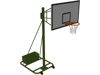Basketball Rack 3D Model preview