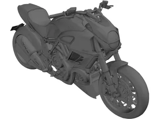 Ducati Diavel (2011) 3D Model preview