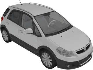 Fiat Sedici (2011) 3D Model preview