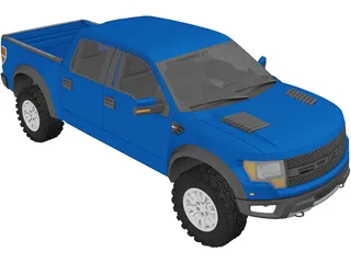 Ford F-150 SVT Raptor (2010) 3D Model preview