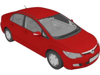 Honda Civic Sedan VIII 3D Model preview