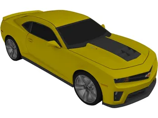 Chevrolet Camaro ZL1 (2012) 3D Model preview