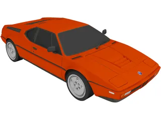 BMW M1 (1979) 3D Model preview