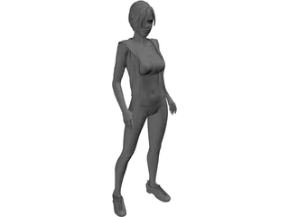 Girl Beauty 3D Model preview