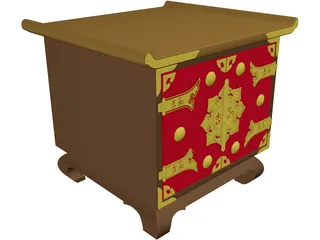 Oriental Rack 3D Model preview