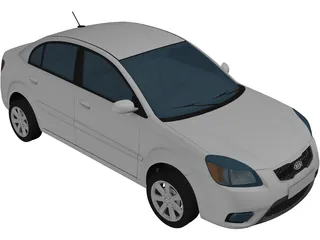 Kia Rio CVVT (2012) 3D Model preview