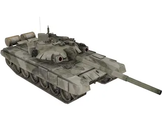 T90 Russian Tank 3D Model preview