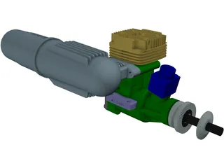OS Nitro Engine Class 90 3D Model preview