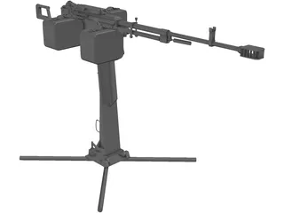 Kord Machine Gun 6P50-3 3D Model preview
