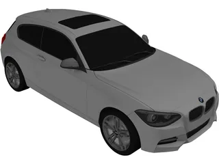 BMW M135i F21 (2012) 3D Model preview