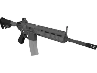 HK 416D 3D Model preview