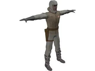 Star Wars Hoth Soldier 3D Model preview