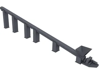 Helix Conveyor 3D Model preview