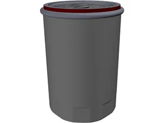 Oil Filter 3D Model preview