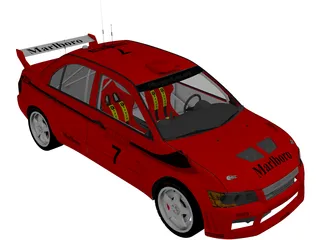Mitsubishi Lancer WRC 3D Model preview