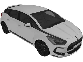 Citroen DS5 (2012) 3D Model preview