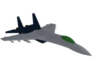 Sukhoi Su-27 Flanker 3D Model preview