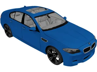 BMW M5 (2012) 3D Model preview