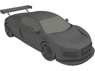 Audi R8 GT3 3D Model preview