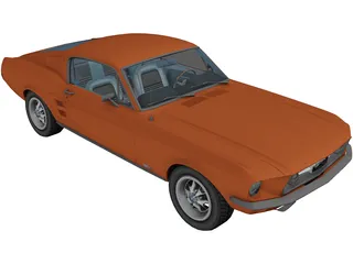 Ford Mustang Shelby GT500 3D Model preview