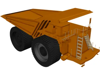 Caterpillar Mining Truck 3D Model preview